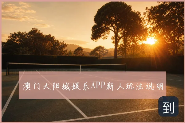 澳门大阳城娱乐APP新人玩法说明